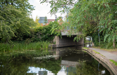 Another view of the bridge over the Erewash Canal in Sandiacre Village Centre