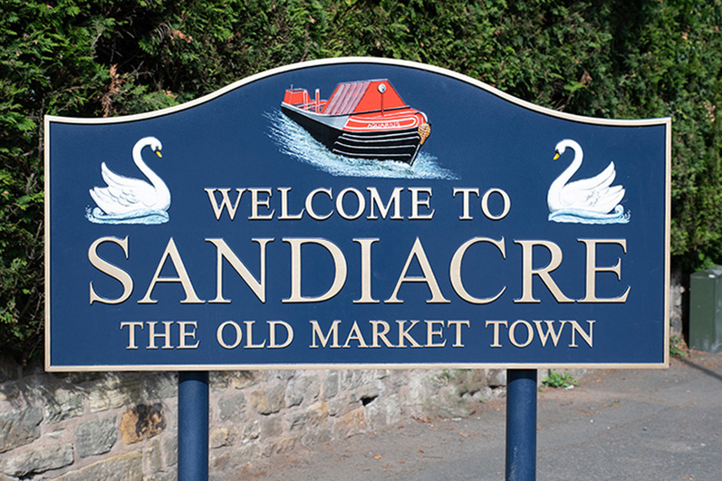 Sandiacre's Welcome Sign