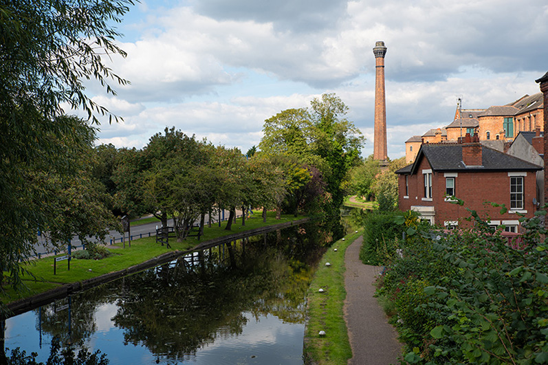 Springfield Mill alongside the Erewah Canal in Sandiacre