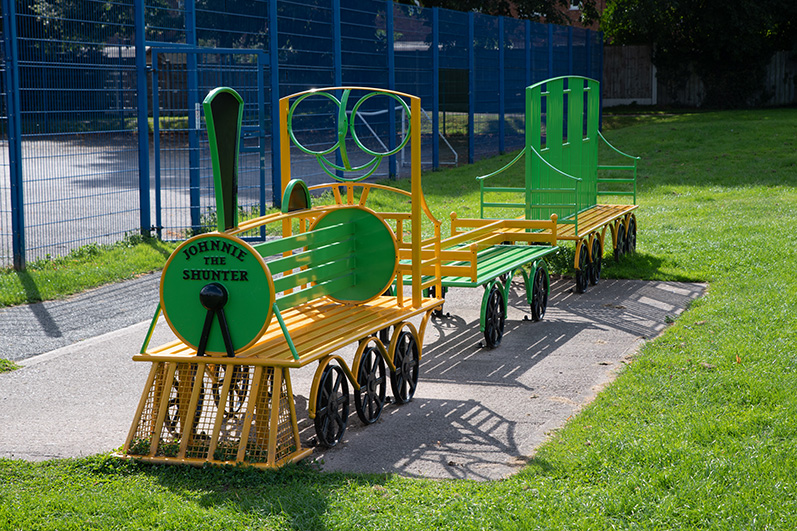 An image showing play equipment 'Johnnie The Shunter' on Doncaster Avenue Recreation Ground