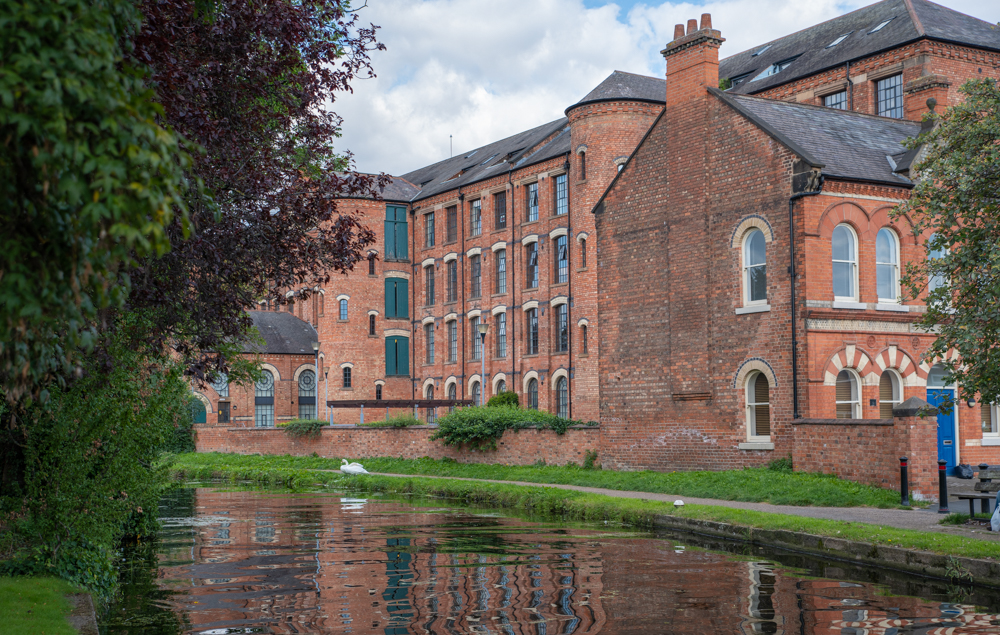 View of Springfield Mill alongside the Erewash Canal in Sandiacre